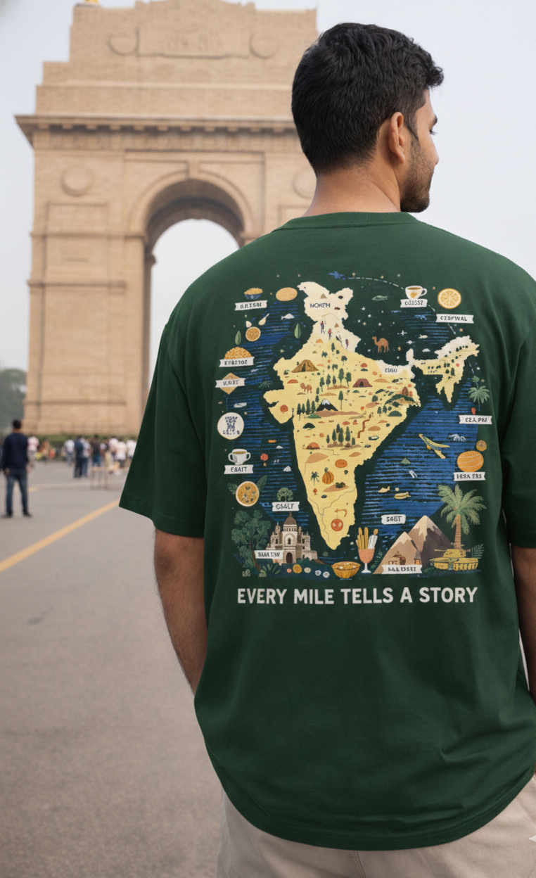India Explorer Oversized Tee 🗺️