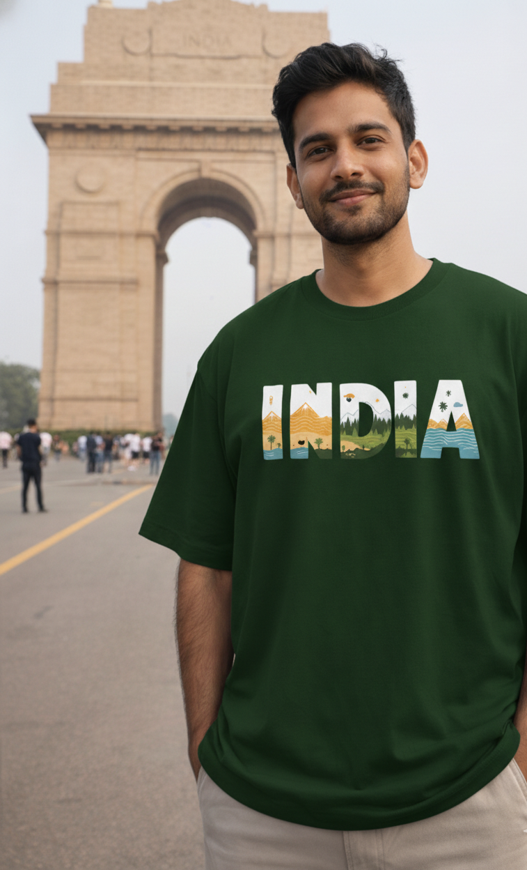India Explorer Oversized Tee 🗺️
