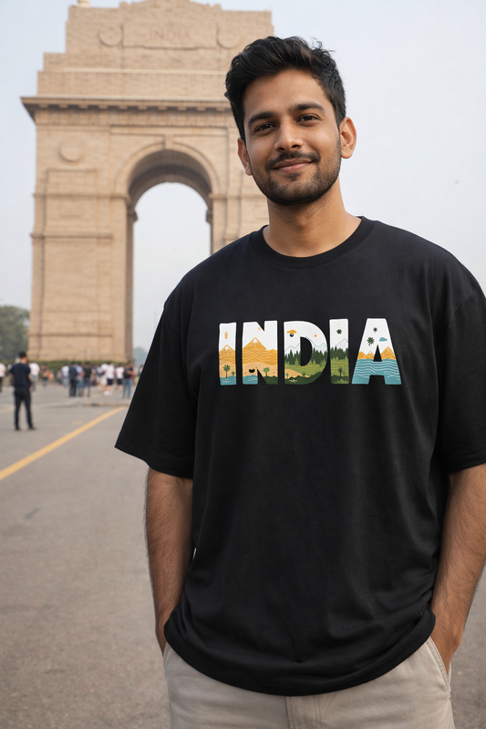 India Explorer Oversized Tee 🗺️