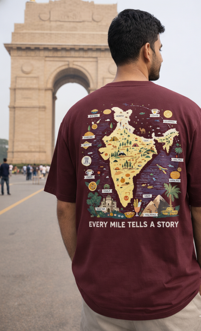 India Explorer Oversized Tee 🗺️