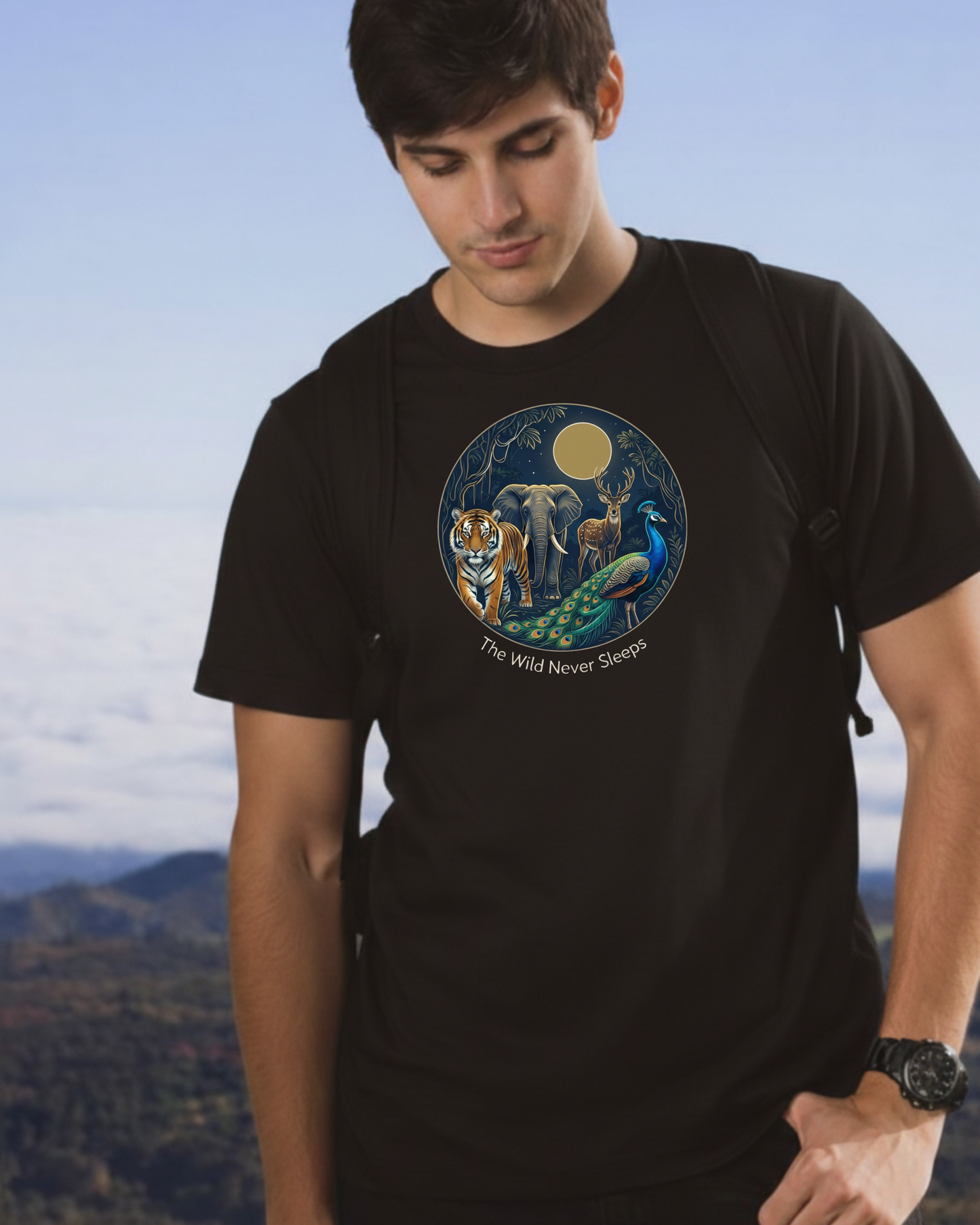 Wildlife Sovereign 🦚unisex classic crew t-shirt