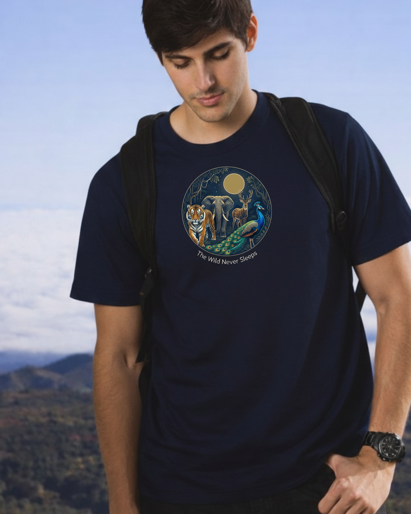 Wildlife Sovereign 🦚unisex classic crew t-shirt