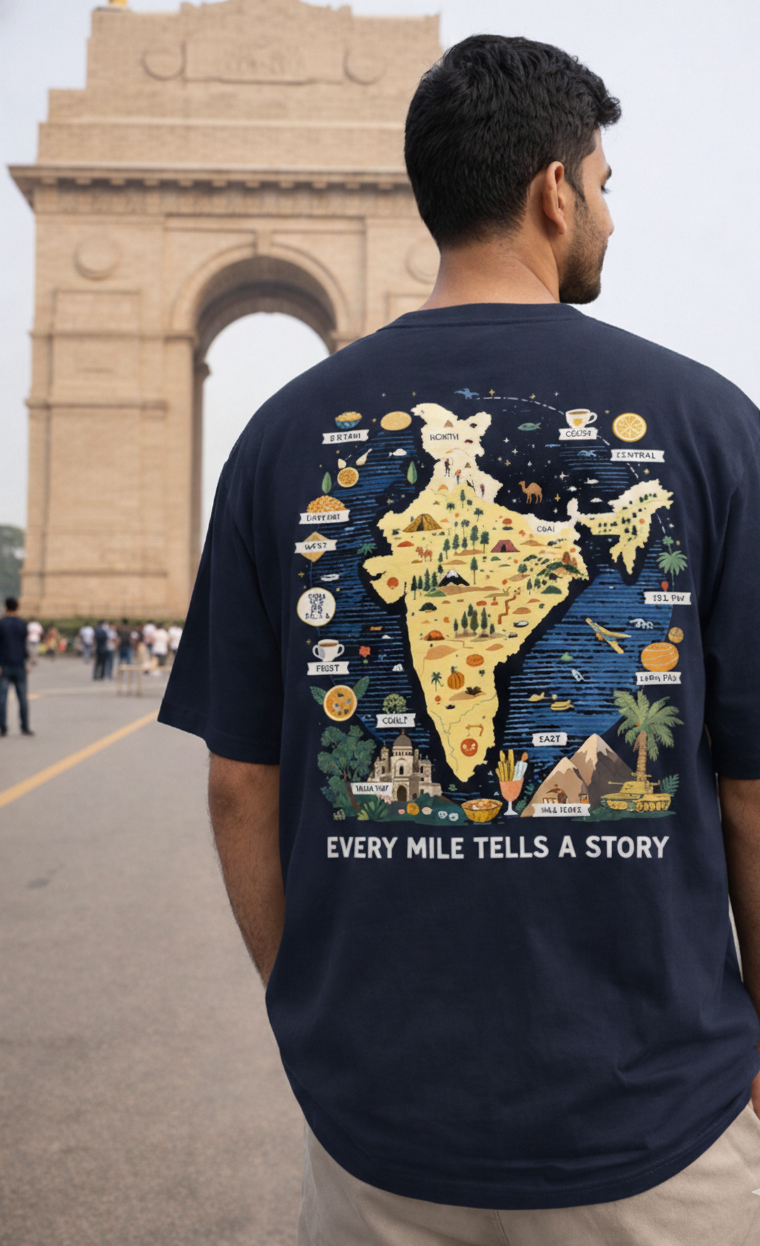 India Explorer Oversized Tee 🗺️