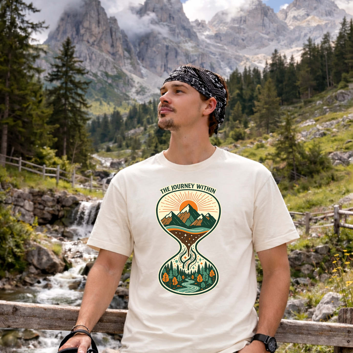 Journey Within Explorer classic crew Tee 🌄