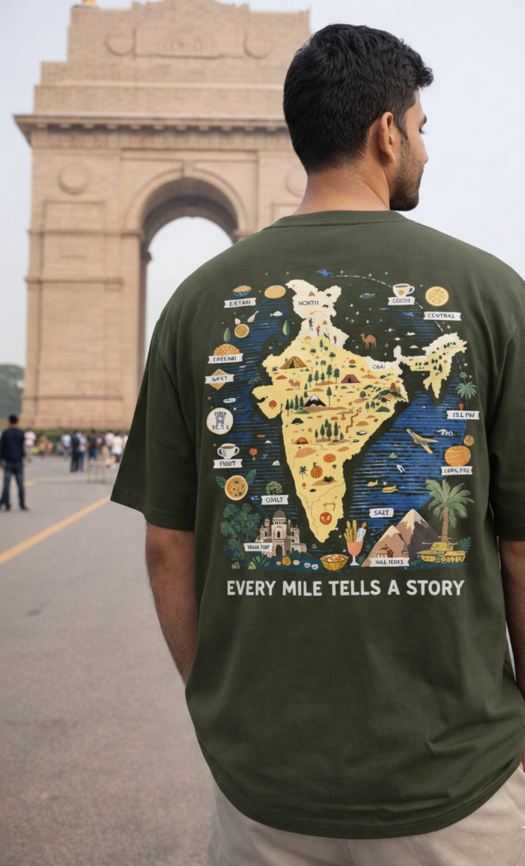India Explorer Oversized Tee 🗺️