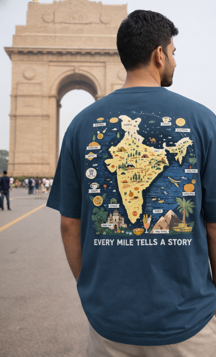 India Explorer Oversized Tee 🗺️
